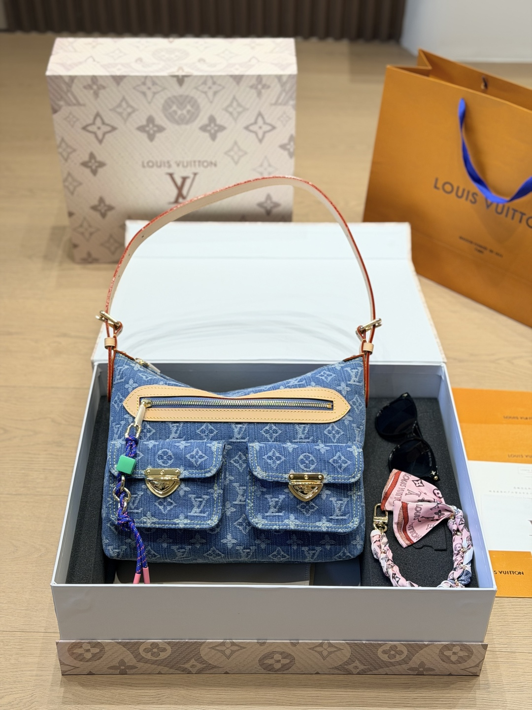 Louis Vuitton LV Monogram Cowhide Leather